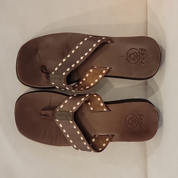 ROXY 1-5/8" WEDGE HEEL‎ FLIP FLOPS SANDALS (sz 9) - Picture 3 of 5